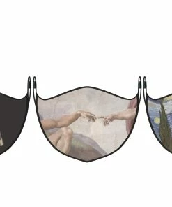 TagCo USA Inc Famous Art Paintings Reusable & Washable 2-Layer Non-Medical Face Mask (3 -Pack) -Deals Slowpitch Softball Bats Store EF MASK 003 3 scaled