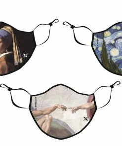 TagCo USA Inc Famous Art Paintings Reusable & Washable 2-Layer Non-Medical Face Mask (3 -Pack) -Deals Slowpitch Softball Bats Store EF MASK 003 6