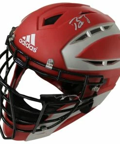 Sports-Autographs Buster Posey San Francisco Giants Signed Autographed Full Size Catcher's Mask / Helmet Five Star Grading COA