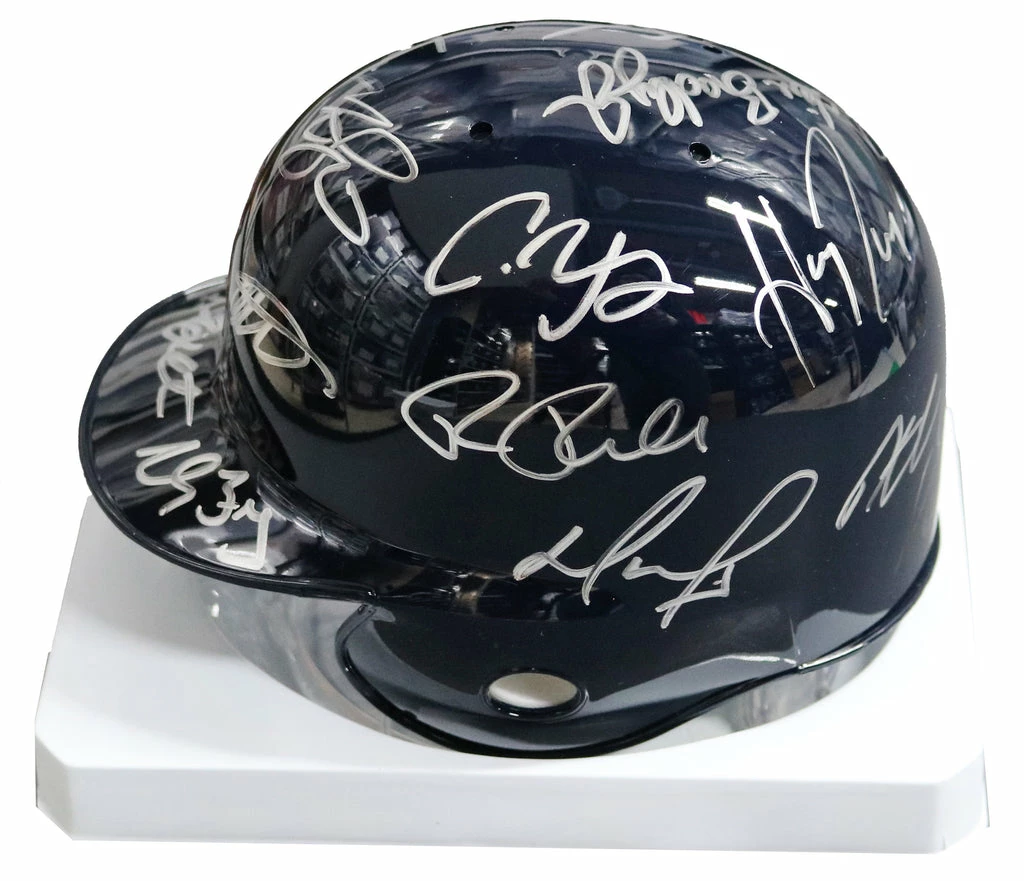 Sports-Autographs Boston Red Sox 2016 Team Signed Autographed Mini Batting Helmet Authenticated Ink COA Ortiz Betts Pedroia Price 3 Sports-Autographs Boston Red Sox 2016 Team Signed Autographed Mini Batting Helmet Authenticated Ink COA Ortiz Betts Pedroia Price - Image 3