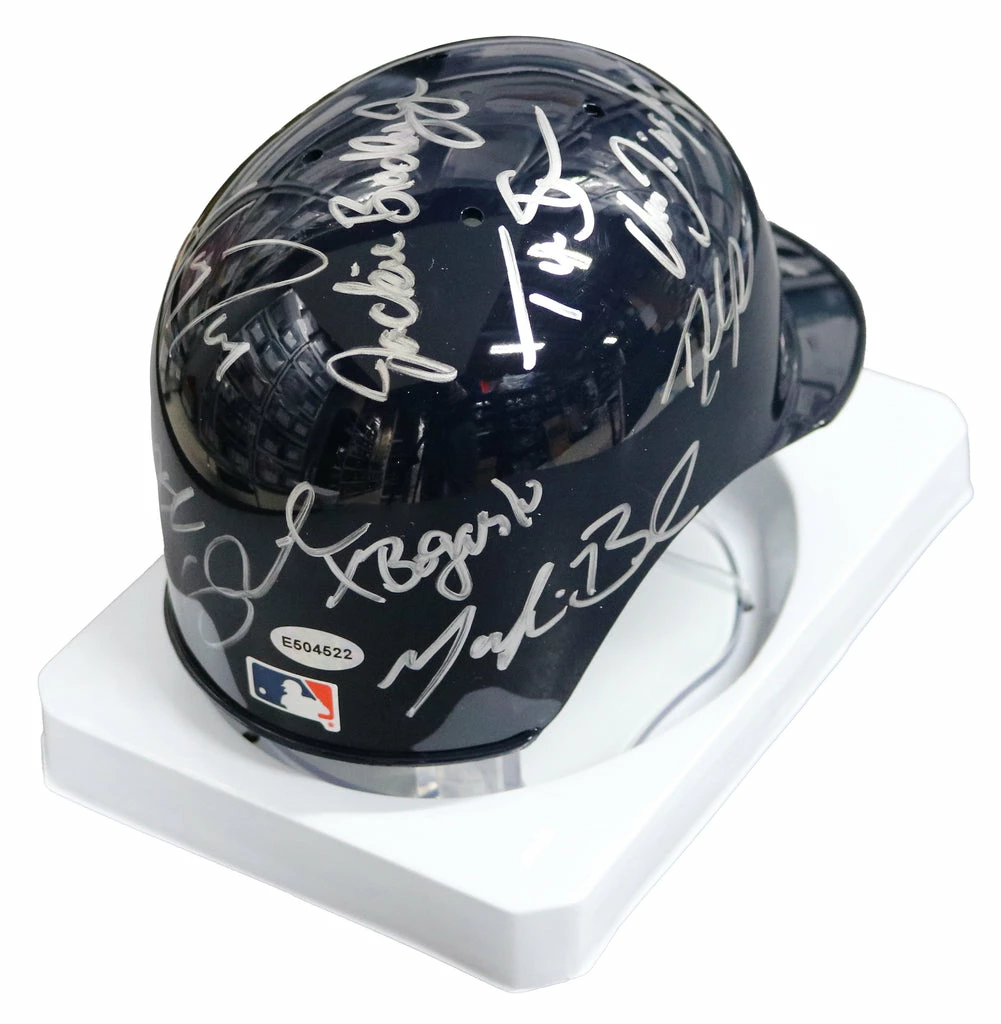 Sports-Autographs Boston Red Sox 2016 Team Signed Autographed Mini Batting Helmet Authenticated Ink COA Ortiz Betts Pedroia Price 5 Sports-Autographs Boston Red Sox 2016 Team Signed Autographed Mini Batting Helmet Authenticated Ink COA Ortiz Betts Pedroia Price - Image 5