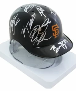 Sports-Autographs San Francisco Giants 2016 Team Signed Autographed Mini Batting Helmet Authenticated Ink COA Posey Bumgarner -Deals Slowpitch Softball Bats Store IMG 1718 1024x1024