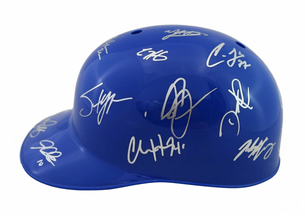 Sports-Autographs Los Angeles Dodgers 2016 Team Autographed Signed Souvenir Full Size Batting Helmet Authenticated Ink COA 3 Sports-Autographs Los Angeles Dodgers 2016 Team Autographed Signed Souvenir Full Size Batting Helmet Authenticated Ink COA - Image 3