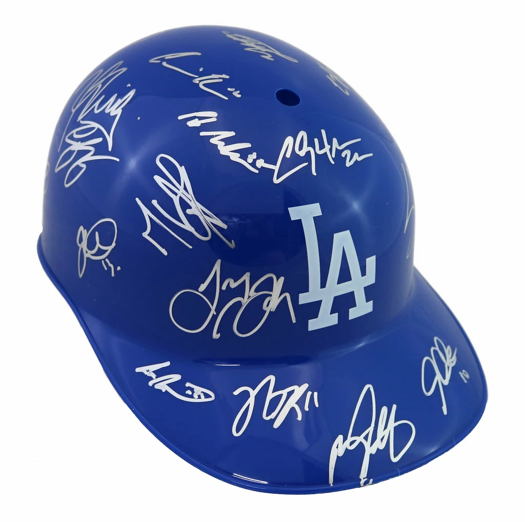 Sports-Autographs Los Angeles Dodgers 2016 Team Autographed Signed Souvenir Full Size Batting Helmet Authenticated Ink COA 7 Sports-Autographs Los Angeles Dodgers 2016 Team Autographed Signed Souvenir Full Size Batting Helmet Authenticated Ink COA - Image 7
