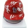 Sports-Autographs St. Louis Cardinals 2016 Team Signed Autographed Mini Batting Helmet Authenticated Ink COA