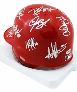 Sports-Autographs St. Louis Cardinals 2016 Team Signed Autographed Mini Batting Helmet Authenticated Ink COA -Deals Slowpitch Softball Bats Store IMG 1959 1024x1024