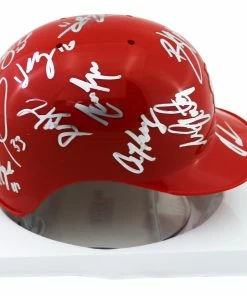 Sports-Autographs St. Louis Cardinals 2016 Team Signed Autographed Mini Batting Helmet Authenticated Ink COA -Deals Slowpitch Softball Bats Store IMG 1963 1024x1024