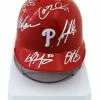 Sports-Autographs Philadelphia Phillies 2016 Team Signed Autographed Mini Batting Helmet Authenticated Ink COA Nola