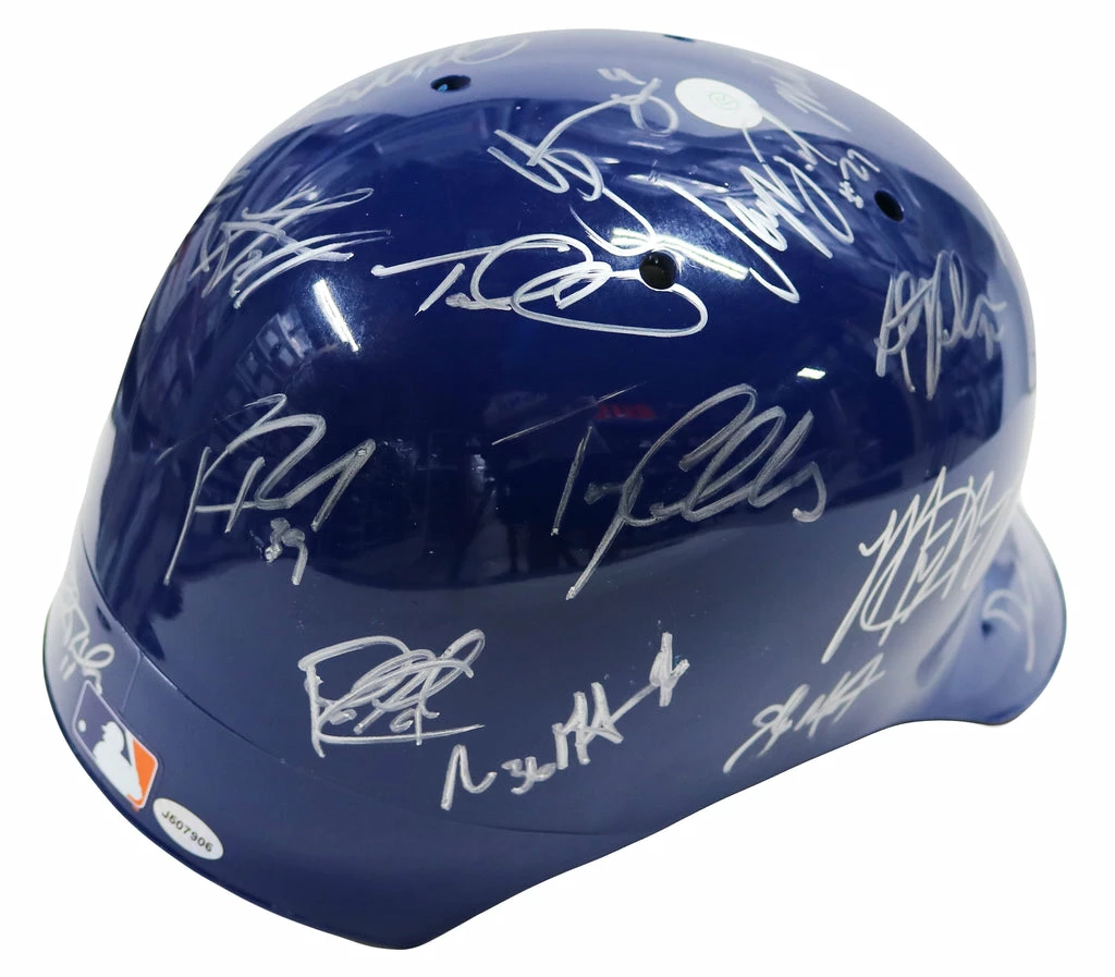 Sports-Autographs New York Mets 2015 World Series Team Signed Autographed MLB Replica Full Size Batting Helmet Authenicated Ink COA 5 Sports-Autographs New York Mets 2015 World Series Team Signed Autographed MLB Replica Full Size Batting Helmet Authenicated Ink COA - Image 5