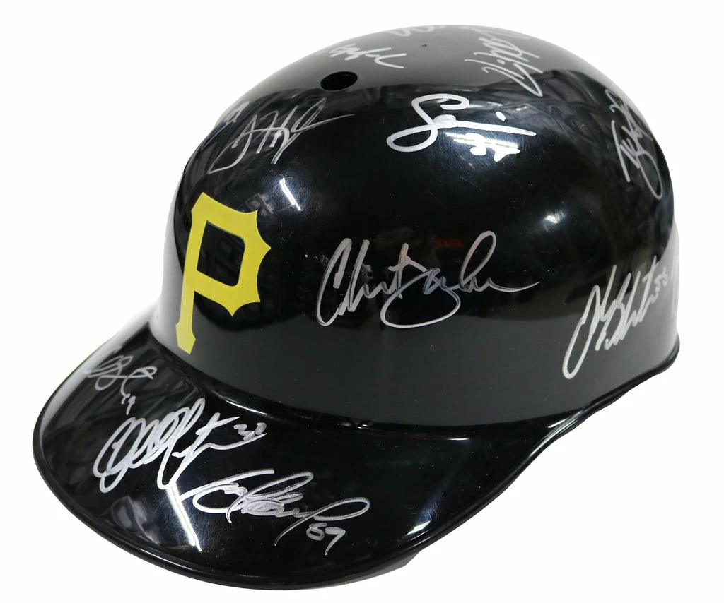 Sports-Autographs Pittsburgh Pirates 2015 Team Autographed Signed Souvenir Full Size Batting Helmet Authenticated Ink COA 2 Sports-Autographs Pittsburgh Pirates 2015 Team Autographed Signed Souvenir Full Size Batting Helmet Authenticated Ink COA - Image 2