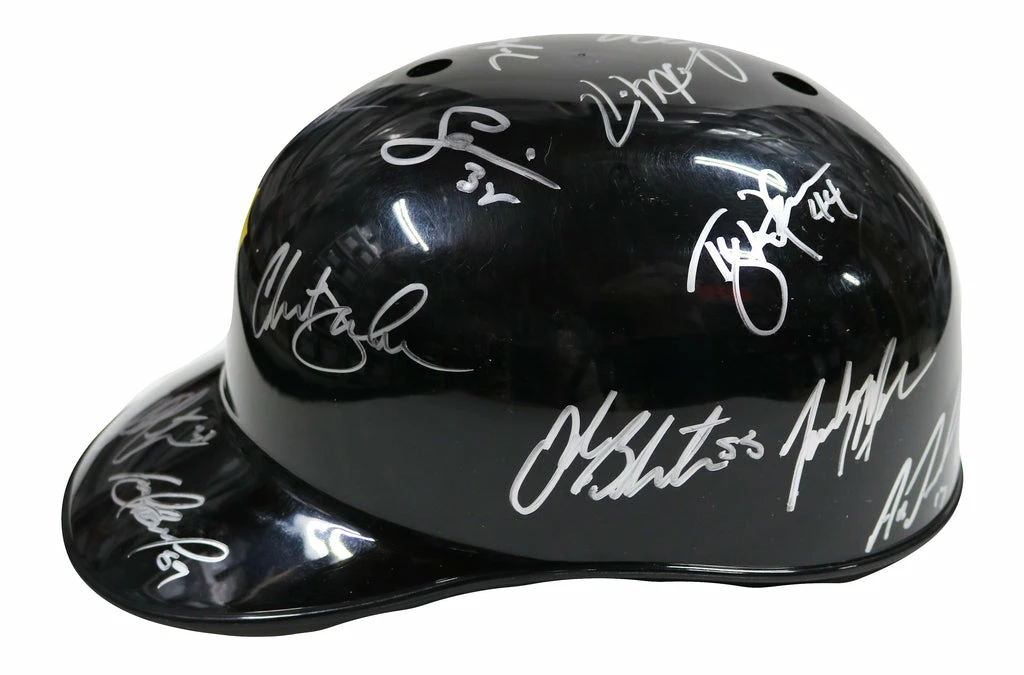 Sports-Autographs Pittsburgh Pirates 2015 Team Autographed Signed Souvenir Full Size Batting Helmet Authenticated Ink COA 3 Sports-Autographs Pittsburgh Pirates 2015 Team Autographed Signed Souvenir Full Size Batting Helmet Authenticated Ink COA - Image 3