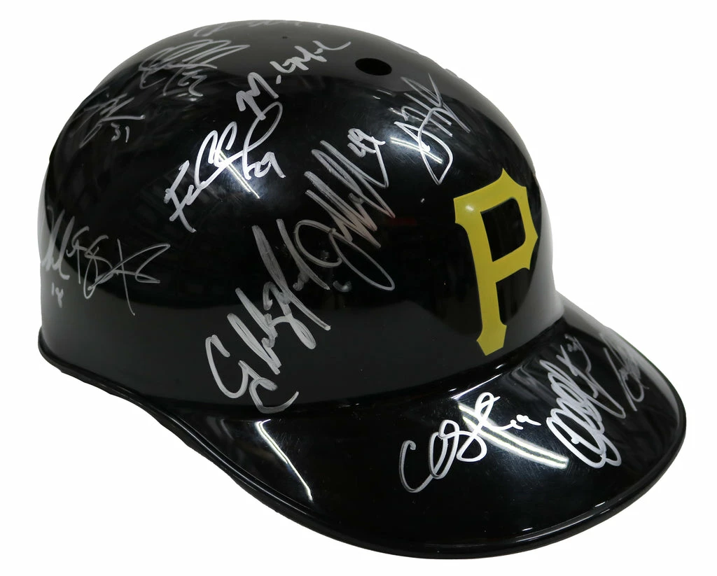 Sports-Autographs Pittsburgh Pirates 2015 Team Autographed Signed Souvenir Full Size Batting Helmet Authenticated Ink COA 8 Sports-Autographs Pittsburgh Pirates 2015 Team Autographed Signed Souvenir Full Size Batting Helmet Authenticated Ink COA - Image 8