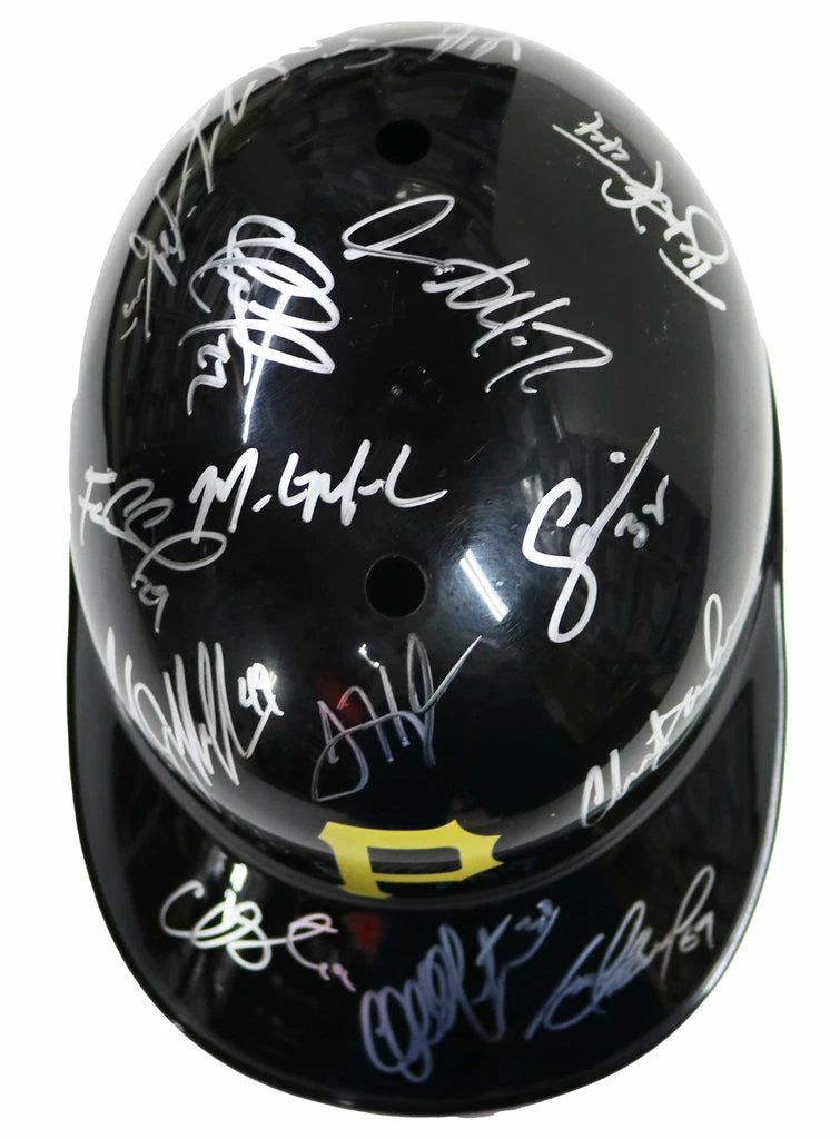 Sports-Autographs Pittsburgh Pirates 2015 Team Autographed Signed Souvenir Full Size Batting Helmet Authenticated Ink COA 9 Sports-Autographs Pittsburgh Pirates 2015 Team Autographed Signed Souvenir Full Size Batting Helmet Authenticated Ink COA - Image 9