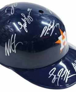 Sports-Autographs Houston Astros 2015 Team Autographed Signed Souvenir Full Size Batting Helmet Authenticated Ink COA -Deals Slowpitch Softball Bats Store IMG 8856 1024x1024