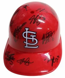 Sports-Autographs St. Louis Cardinals 2015 Team Autographed Signed Souvenir Full Size Batting Helmet Authenticated Ink COA