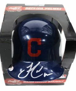Sports-Autographs Francisco Lindor Cleveland Indians Signed Autographed Mini Helmet PAAS COA