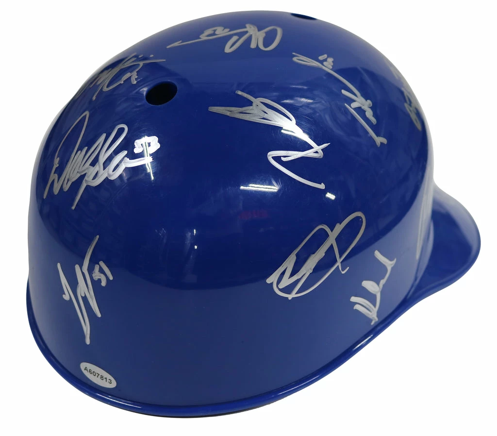 Sports-Autographs Kansas City Royals 2016 Team Signed Autographed Souvenir Full Size Batting Helmet Authenticated Ink COA 5 Sports-Autographs Kansas City Royals 2016 Team Signed Autographed Souvenir Full Size Batting Helmet Authenticated Ink COA - Image 5
