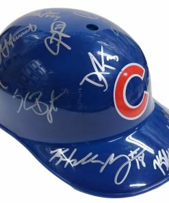 Sports-Autographs Chicago Cubs 2016 World Series Champions Team Signed Autographed Souvenir Full Size Batting Helmet Pinpoint COA Bryant Rizzo -Deals Slowpitch Softball Bats Store IMG 9018 67034ad9 6231 40fc bf77 6195da3490ce 1024x1024