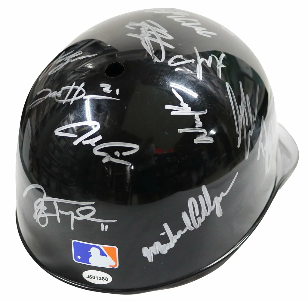 Sports-Autographs New York Mets 2015 World Series Team Signed Autographed Souvenir Full Size Batting Helmet Authenticated Ink COA - DeGrom Wright Syndergaard 5 Sports-Autographs New York Mets 2015 World Series Team Signed Autographed Souvenir Full Size Batting Helmet Authenticated Ink COA - DeGrom Wright Syndergaard - Image 5
