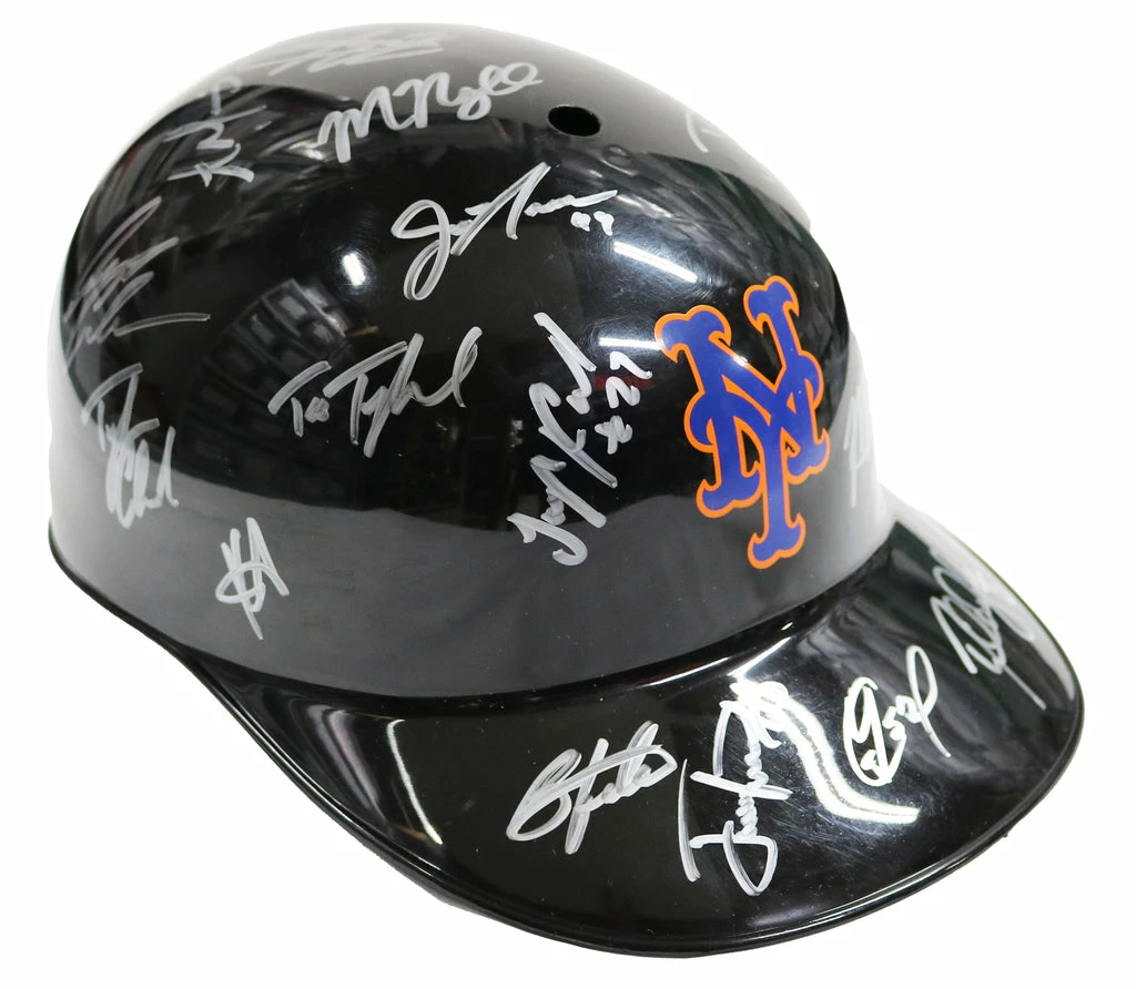 Sports-Autographs New York Mets 2015 World Series Team Signed Autographed Souvenir Full Size Batting Helmet Authenticated Ink COA - DeGrom Wright Syndergaard 7 Sports-Autographs New York Mets 2015 World Series Team Signed Autographed Souvenir Full Size Batting Helmet Authenticated Ink COA - DeGrom Wright Syndergaard - Image 7