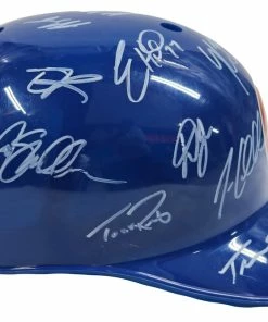 Sports-Autographs Chicago Cubs 2015 Team Signed Autographed Souvenir Full Size Batting Helmet Authenticated Ink COA Bryant Rizzo -Deals Slowpitch Softball Bats Store IMG 9317 66271186 3c33 4785 b71e 72c9e7df6ca3 1024x1024