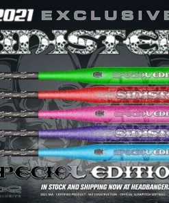 Clearance – 2021 Monsta Candy Sinister LE 12.5″ (3900) Midloaded USA Slowpitch Softball Bat -Deals Slowpitch Softball Bats Store SE Sinister 2021 3D HeadbangerSports Monsta 800x