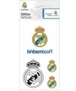 Maccabi Art REAL MADRID SINGLE SHEET GLITTER TATTOO