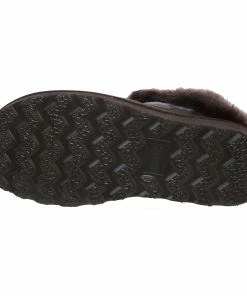 Jeetish Smith's Women's Genuine Plush Australian Shearling Mule Slippers -Deals Slowpitch Softball Bats Store WSM30019 DarkBrown 5