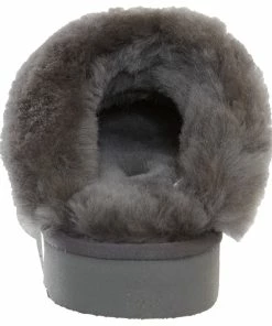 Jeetish Smith's Women's Genuine Plush Australian Shearling Mule Slippers -Deals Slowpitch Softball Bats Store WSM30019 Grey 2