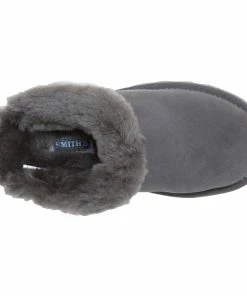 Jeetish Smith's Women's Genuine Plush Australian Shearling Mule Slippers -Deals Slowpitch Softball Bats Store WSM30019 Grey 3