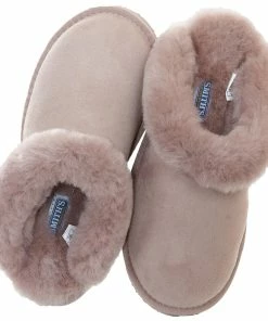 Jeetish Smith's Women's Genuine Plush Australian Shearling Mule Slippers -Deals Slowpitch Softball Bats Store WSM30019 Mauve 6