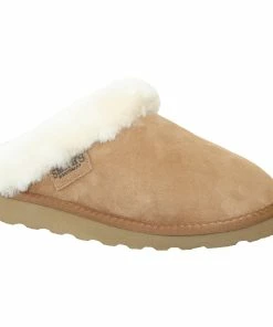 Jeetish Smith's Women's Genuine Plush Australian Shearling Mule Slippers -Deals Slowpitch Softball Bats Store WSM30019 Tan 1