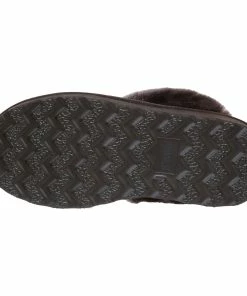 Jeetish Smith's Women's Genuine Plush Australian Shearling & Suede Mule Slippers -Deals Slowpitch Softball Bats Store WSM30020 DarkBrown 5