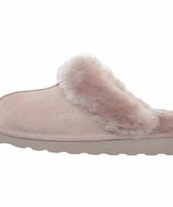 Jeetish Smith's Women's Genuine Plush Australian Shearling & Suede Mule Slippers -Deals Slowpitch Softball Bats Store WSM30020 Mauve 1