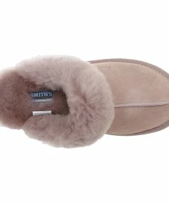 Jeetish Smith's Women's Genuine Plush Australian Shearling & Suede Mule Slippers -Deals Slowpitch Softball Bats Store WSM30020 Mauve 4