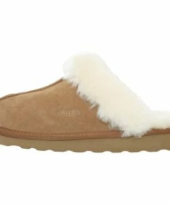 Jeetish Smith's Women's Genuine Plush Australian Shearling & Suede Mule Slippers -Deals Slowpitch Softball Bats Store WSM30020 Tan 1