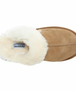 Jeetish Smith's Women's Genuine Plush Australian Shearling & Suede Mule Slippers -Deals Slowpitch Softball Bats Store WSM30020 Tan 4