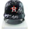 Sports-Autographs Houston Astros 2015 Team Signed Autographed Mini Batting Helmet Authenticated Ink COA