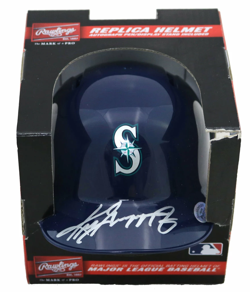 Sports-Autographs Ken Griffey Jr. Seattle Mariners Signed Autographed Mini Batting Helmet Pinpoint COA 1 Sports-Autographs Ken Griffey Jr. Seattle Mariners Signed Autographed Mini Batting Helmet Pinpoint COA