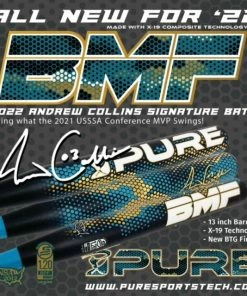 Clearance – 2022 PURE Sports Andrew Collins BMF Signature 2PC 13″ USSSA Slowpitch Softball Bat
