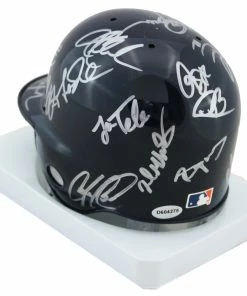 Sports-Autographs Cleveland Indians 2016 Team Signed Autographed Mini Batting Helmet Authenticated Ink COA Lindor -Deals Slowpitch Softball Bats Store indians16miniai3c 1024x1024