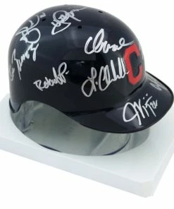 Sports-Autographs Cleveland Indians 2016 Team Signed Autographed Mini Batting Helmet Authenticated Ink COA Lindor -Deals Slowpitch Softball Bats Store indians16miniai3f 1024x1024