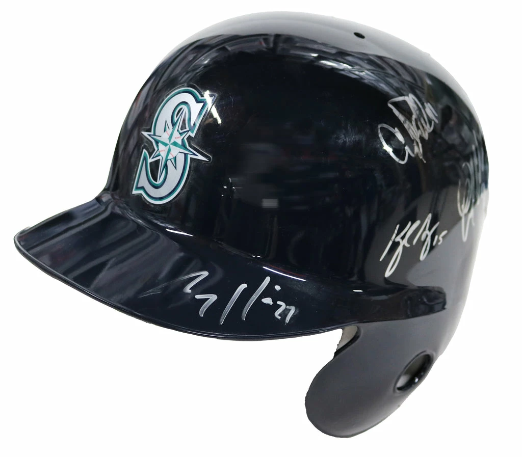 Sports-Autographs Seattle Mariners 2014 Signed Autographed MLB Replica Batting Helmet - Kyle Seager 1 Sports-Autographs Seattle Mariners 2014 Signed Autographed MLB Replica Batting Helmet - Kyle Seager