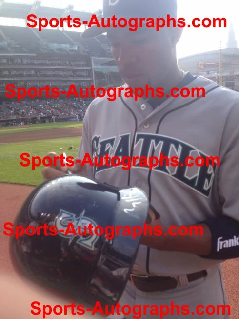 Sports-Autographs Seattle Mariners 2014 Signed Autographed MLB Replica Batting Helmet - Kyle Seager 7 Sports-Autographs Seattle Mariners 2014 Signed Autographed MLB Replica Batting Helmet - Kyle Seager - Image 7