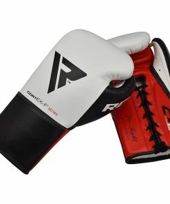 RDX FC2 Pro Leather Boxing Gloves -Deals Slowpitch Softball Bats Store rdx white pro boxing gloves 1 3