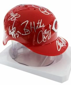 Sports-Autographs Cincinnati Reds 2015 Team Signed Autographed Mini Batting Helmet Authenticated Ink COA Votto Chapman -Deals Slowpitch Softball Bats Store reds15teamminiai1d 1024x1024