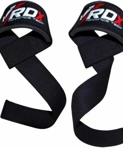 RDX Sweat Wicking Black Single Weightlifting Gym Straps