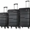 InUSA DUKAP Rodez Lightweight Hardside 3-Piece Travel Suitcase Set (20'', 24'', 28'')