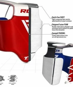 RDX SCC-T1 Taekwondo Semi Contact Chest Guard -Deals Slowpitch Softball Bats Store t1 taekwondo chest guard red 3
