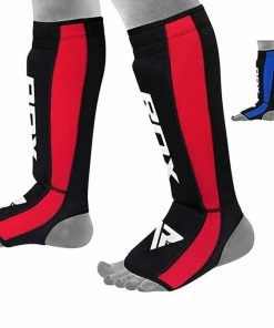 RDX Neoprene Instep Shin Guards With Open Heel